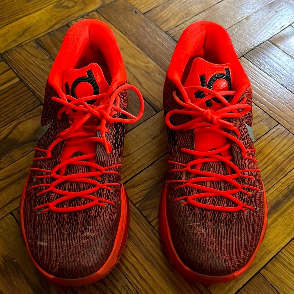 KD Nike mens red sneakers size: 12